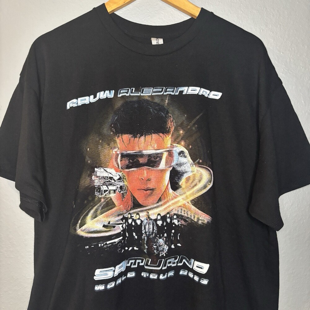 Rauw Alejandro Saturno T Shirt Size XL World Tour 2023 Official Merchandise